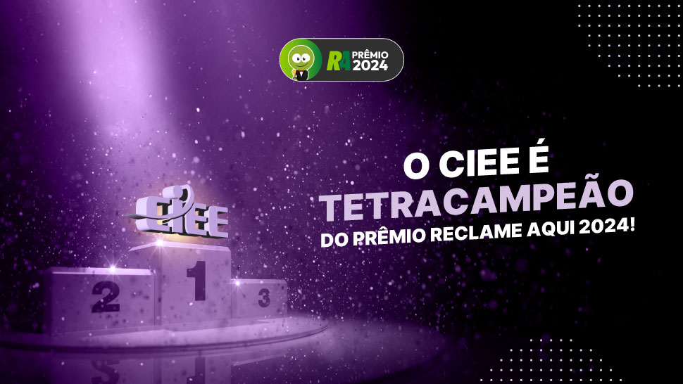 CIEE é campeão pela quarta vez na categoria Educação e Serviços pelo site Reclame AQUI