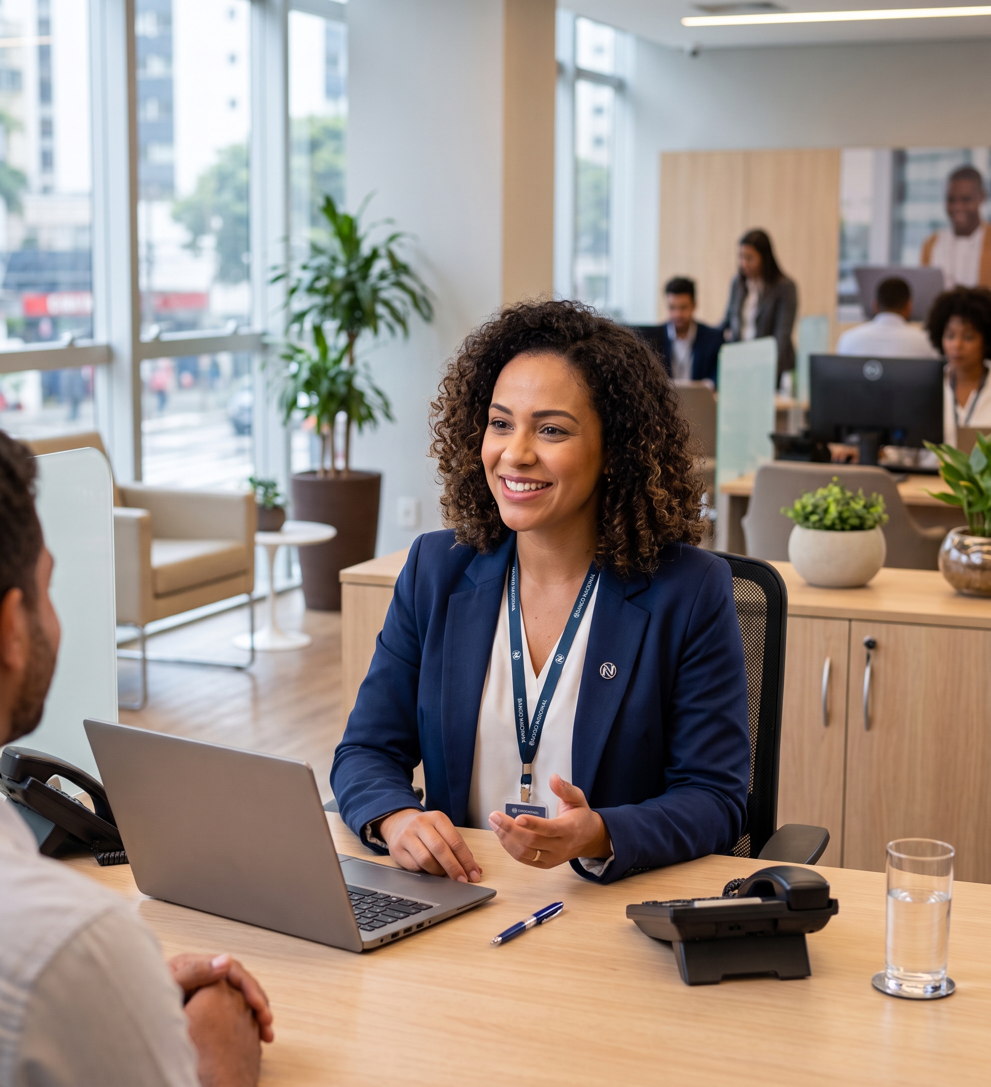 Atendimento em equipe no Banco do Brasil