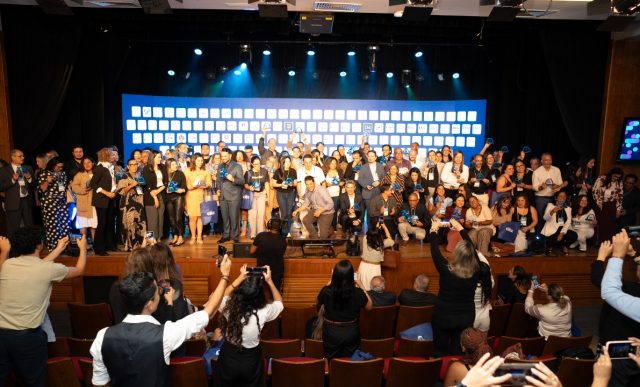 Foto dos homenageados do prêmio