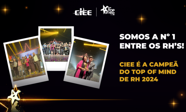 CIEE vence categoria especial no Prêmio Top of Mind de RH 2024